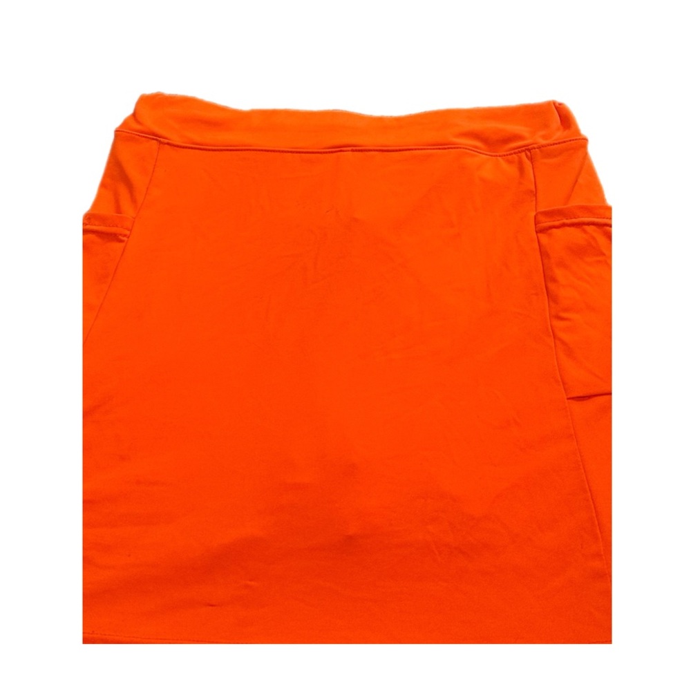 Vibrant Orange Cargo Pencil Skorts for Athletic Wear
